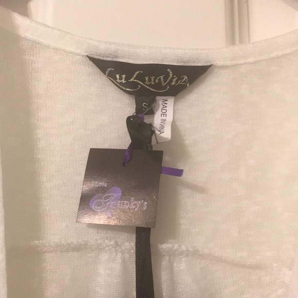 New pure white top swim cover up, S - Picture 6 of 7